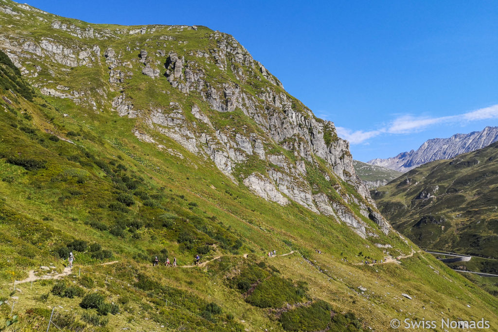 Wanderweg zur Rheinquelle und Tomasee