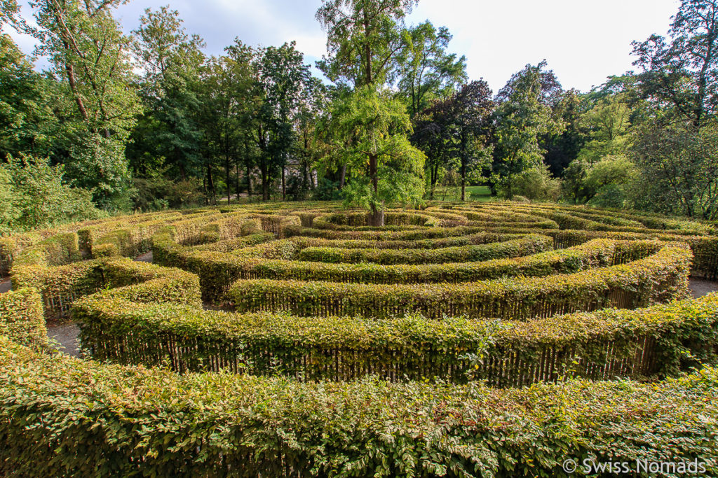 Irrgarten im Park Schönbusch in Aschaffenburg