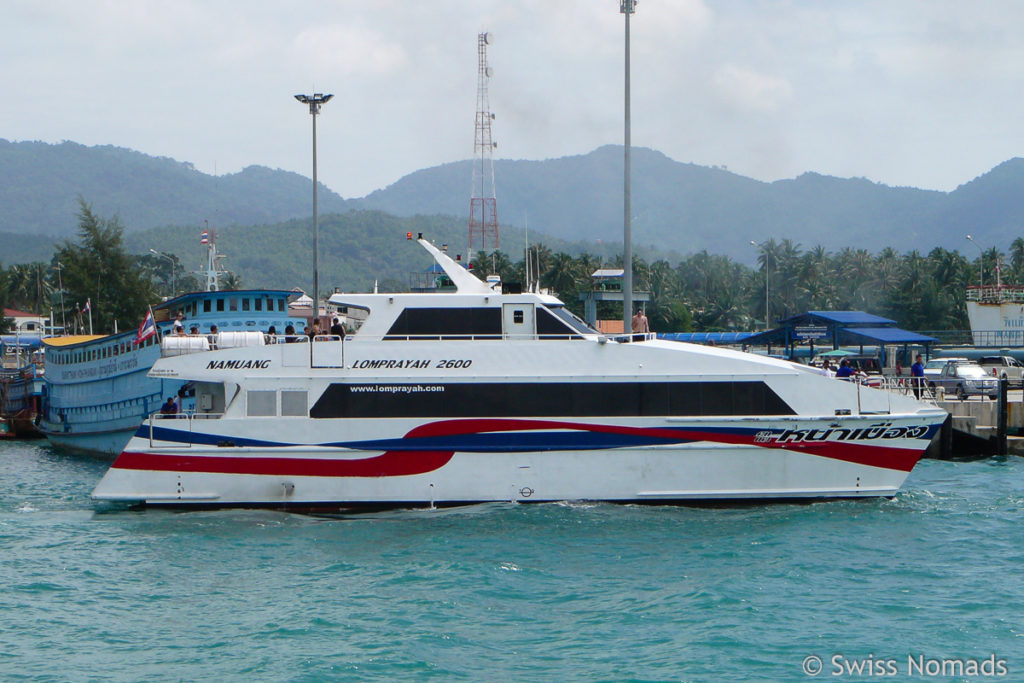 Katamaran von Koh Tao nach Koh Samui