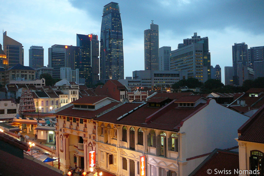 Aussicht auf Chinatown in Singapur