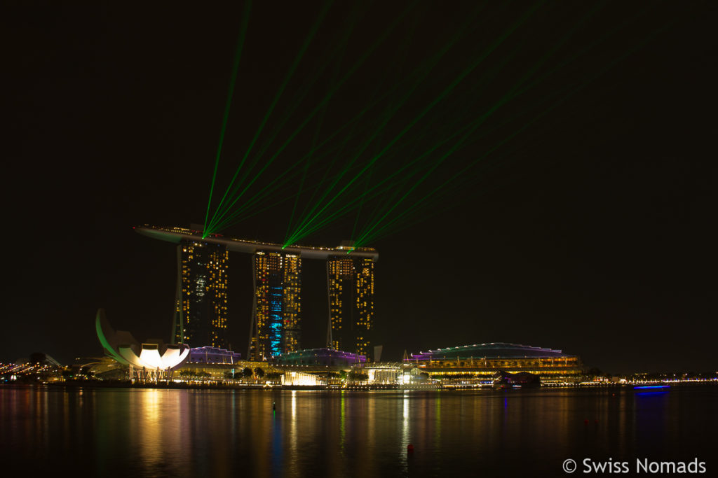 Marina Bay Sands Lasershow in Singapur