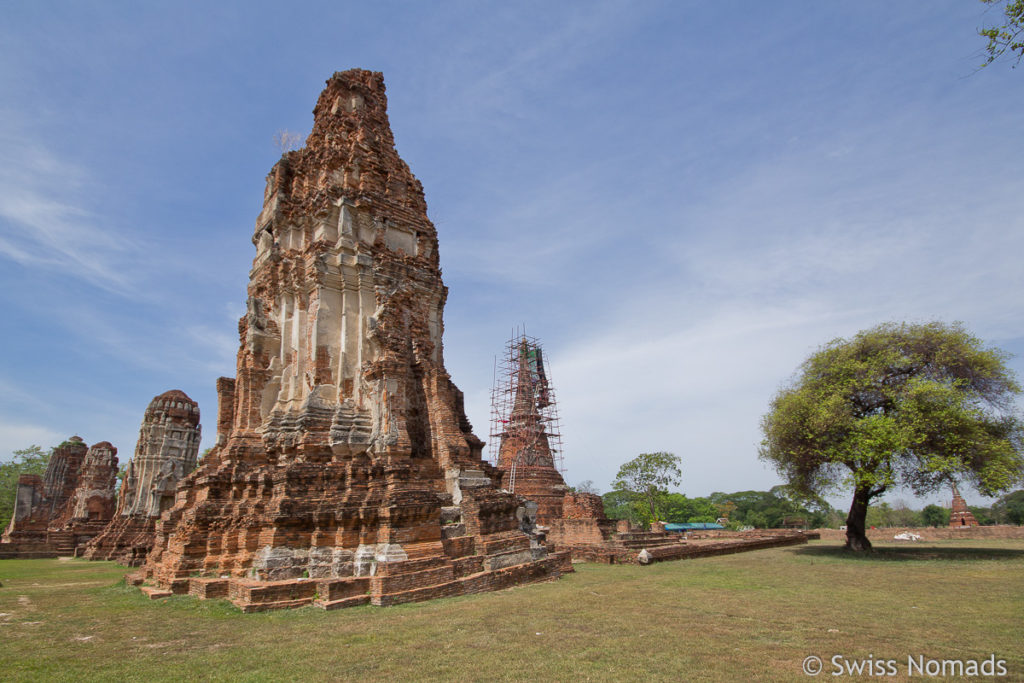 Prang im Wat Mahathat in Ayutthaya 