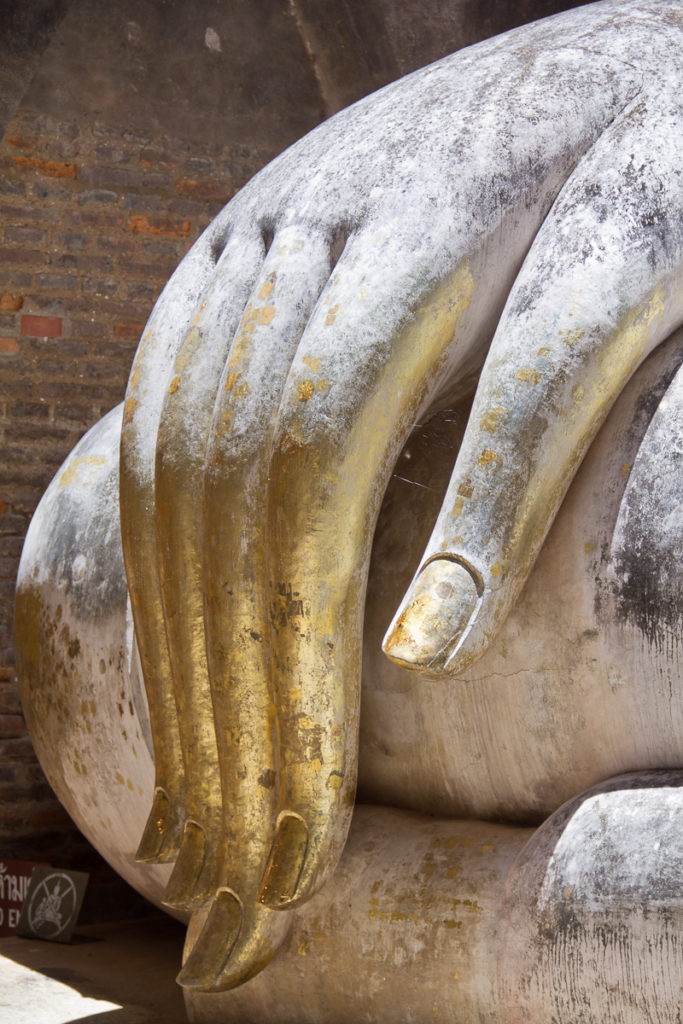 Wat Si Chum Buddha Hand in Sukhothai