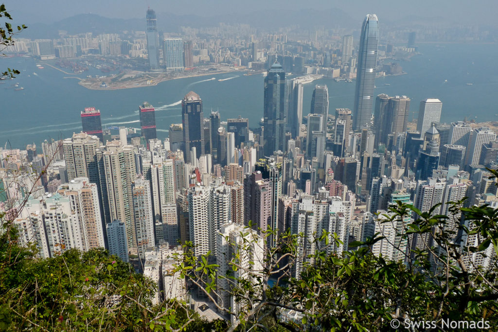 Aussicht vom Victoria Peak auf Hongkong