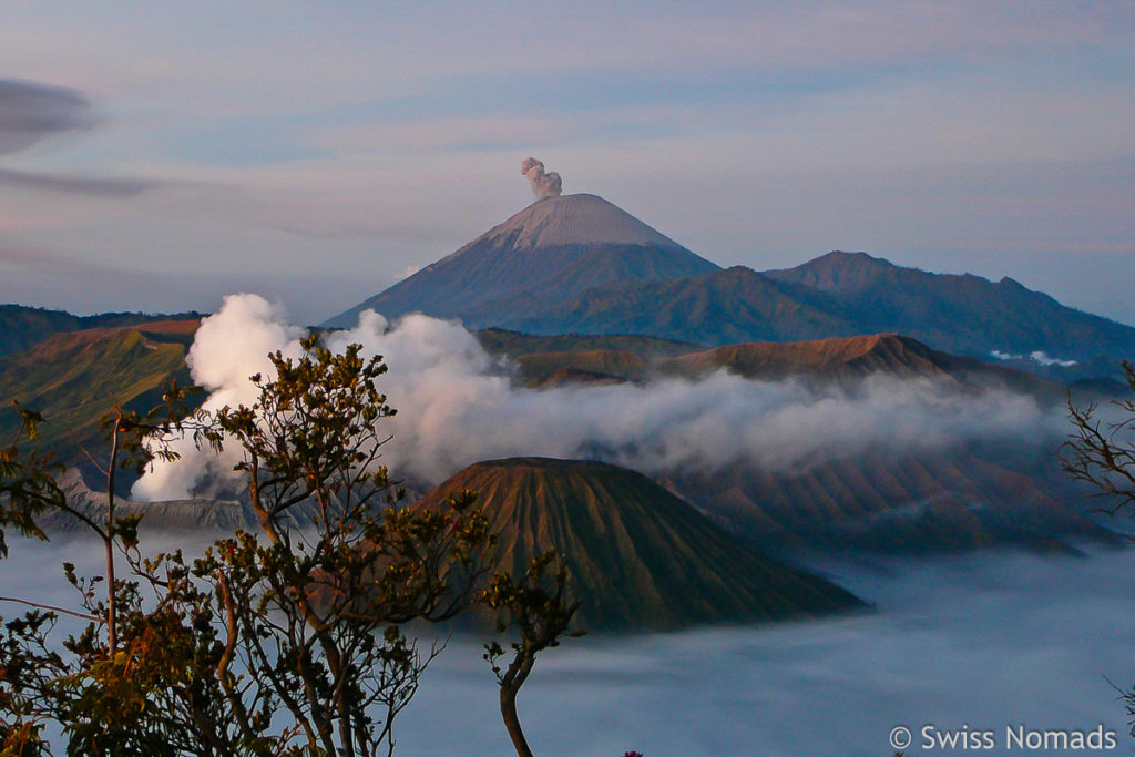 Bromo, Semeru und Batok in Java