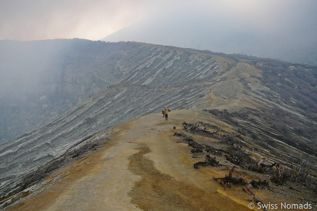 Ijen Vulkan Kraterrand