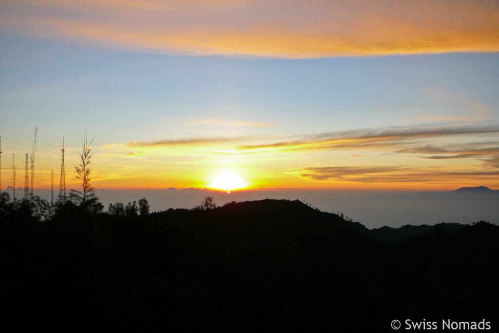 Zum Sonnenaufgang bei Penanjakan Aussicht auf Bromo