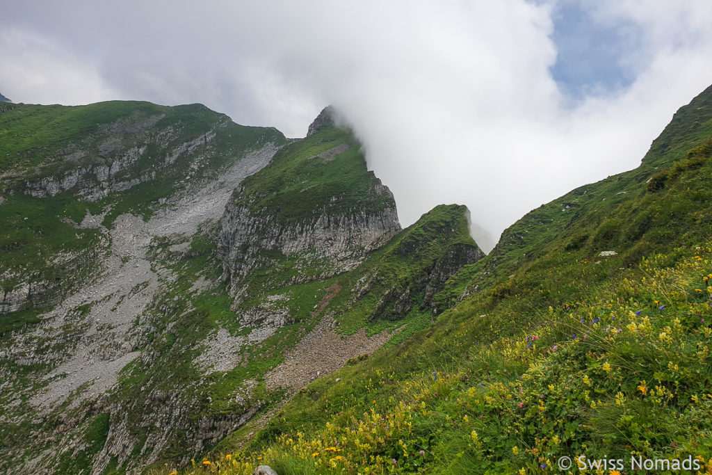 Schafberg beim wandern in Amden