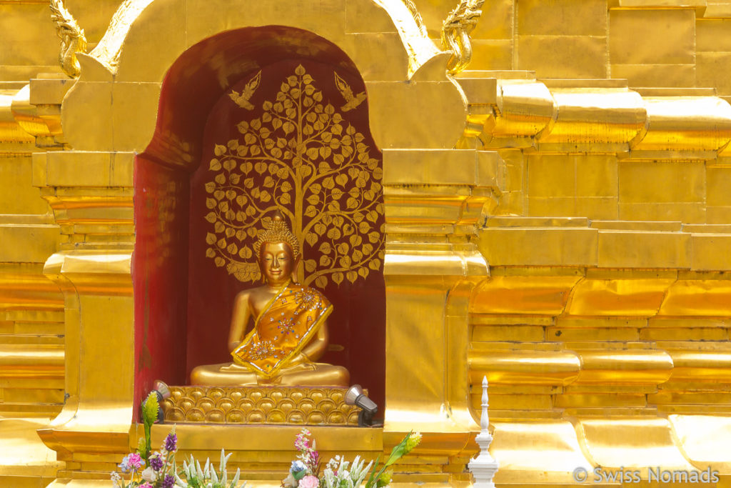 Buddha im Wat Pan On in Chiang Mai