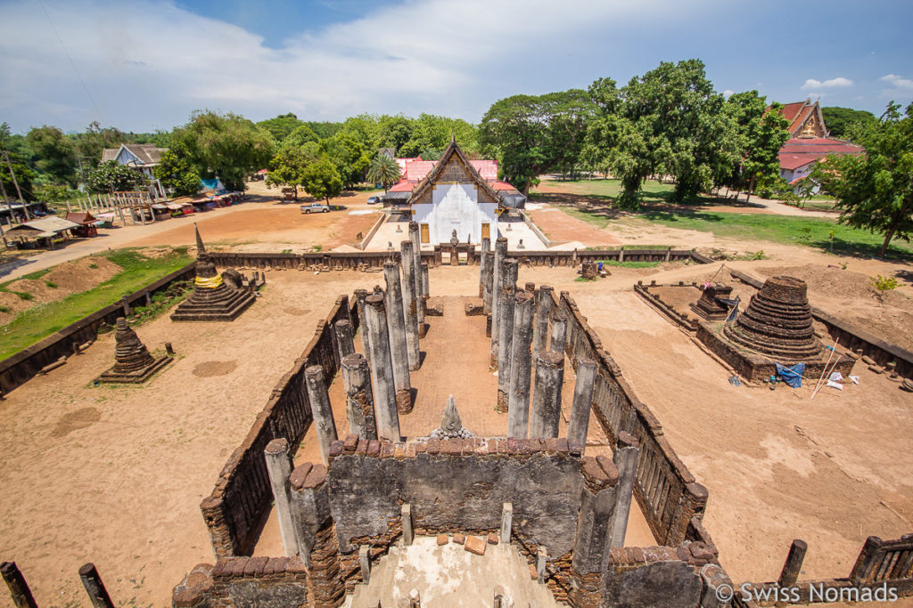 Aussicht auf Wat Phra Si Rattana Mahathat in Si Satchanalai