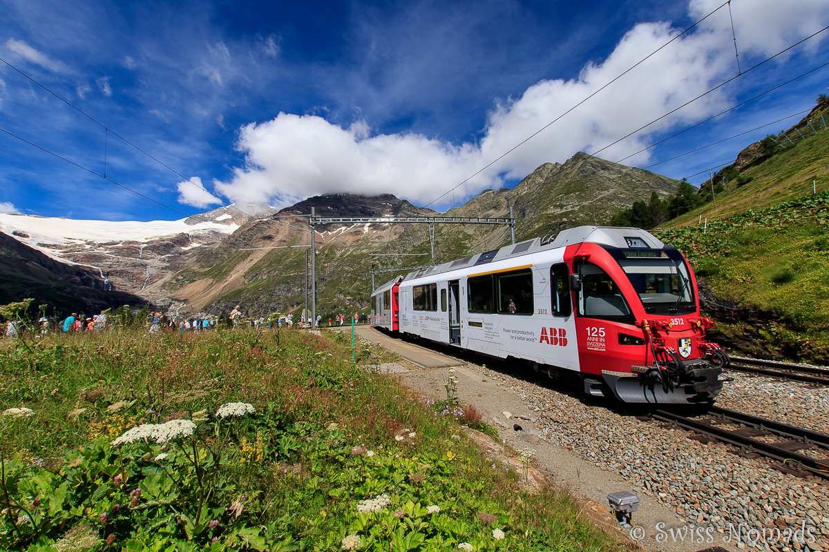 Mehr über den Artikel erfahren Mit dem Bernina Express Bus und Zug von Chur nach Lugano