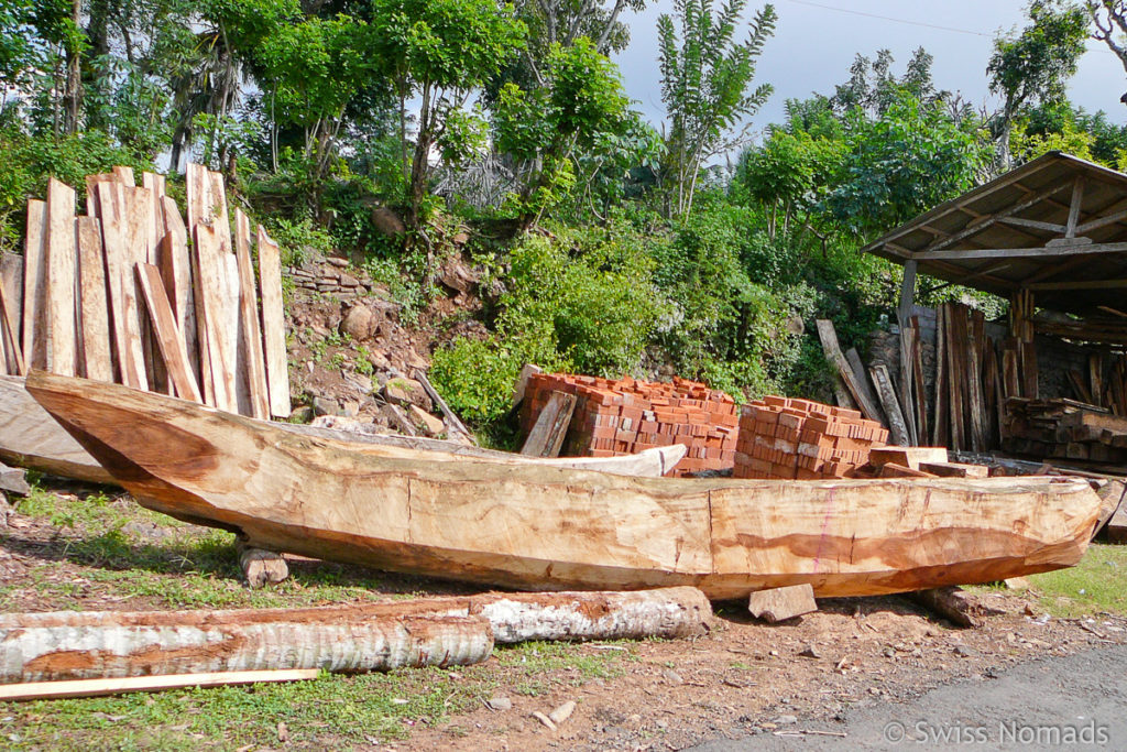 Jukung ist das traditionelle Holzboot in Bali