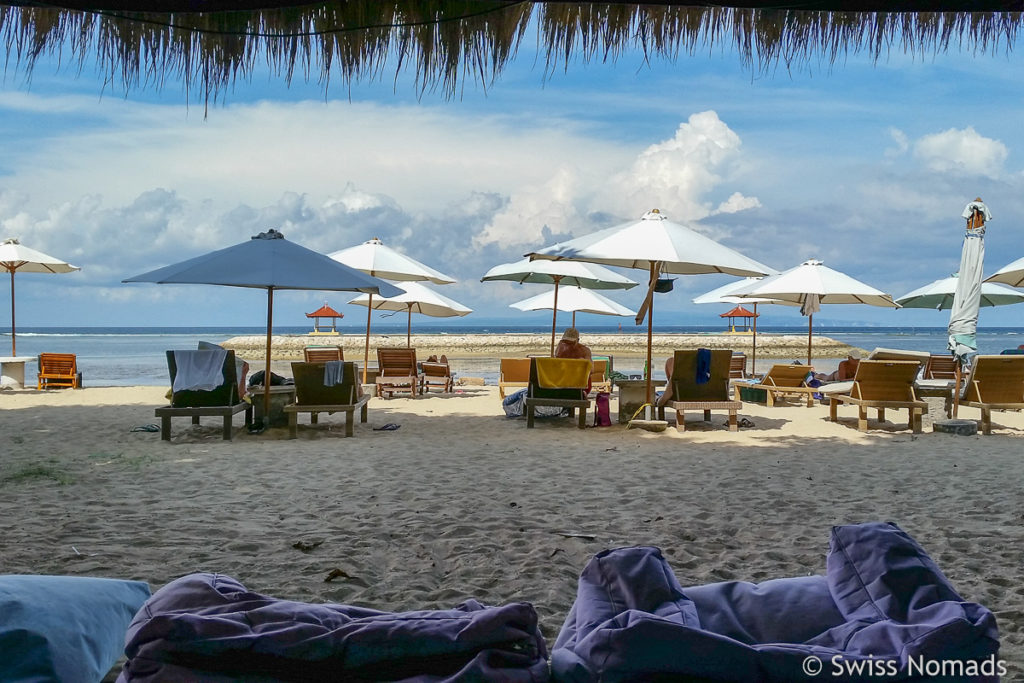 Sanur Beach im Süden Balis