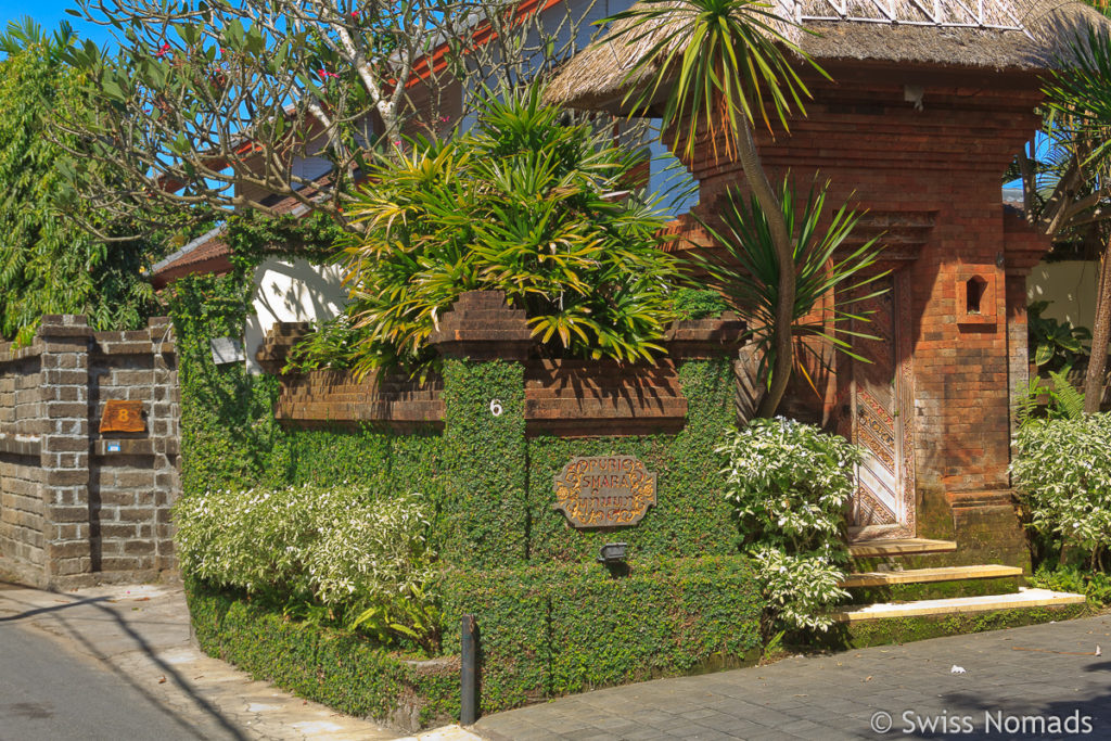 Strasse in Sanur auf Bali