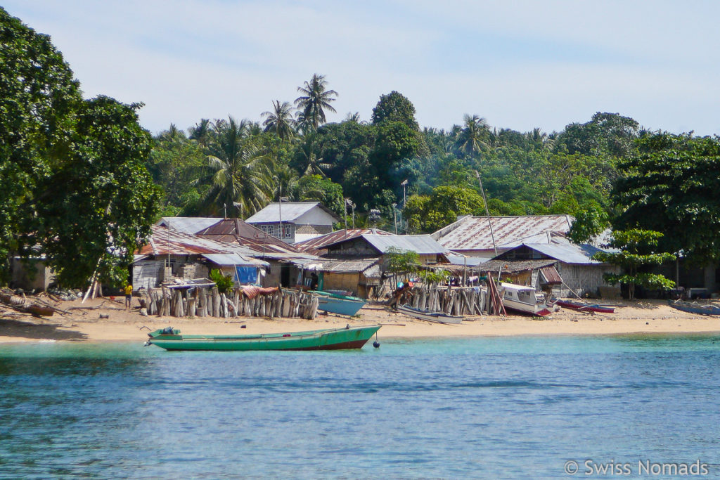 Wohnhäuser auf Bunaken