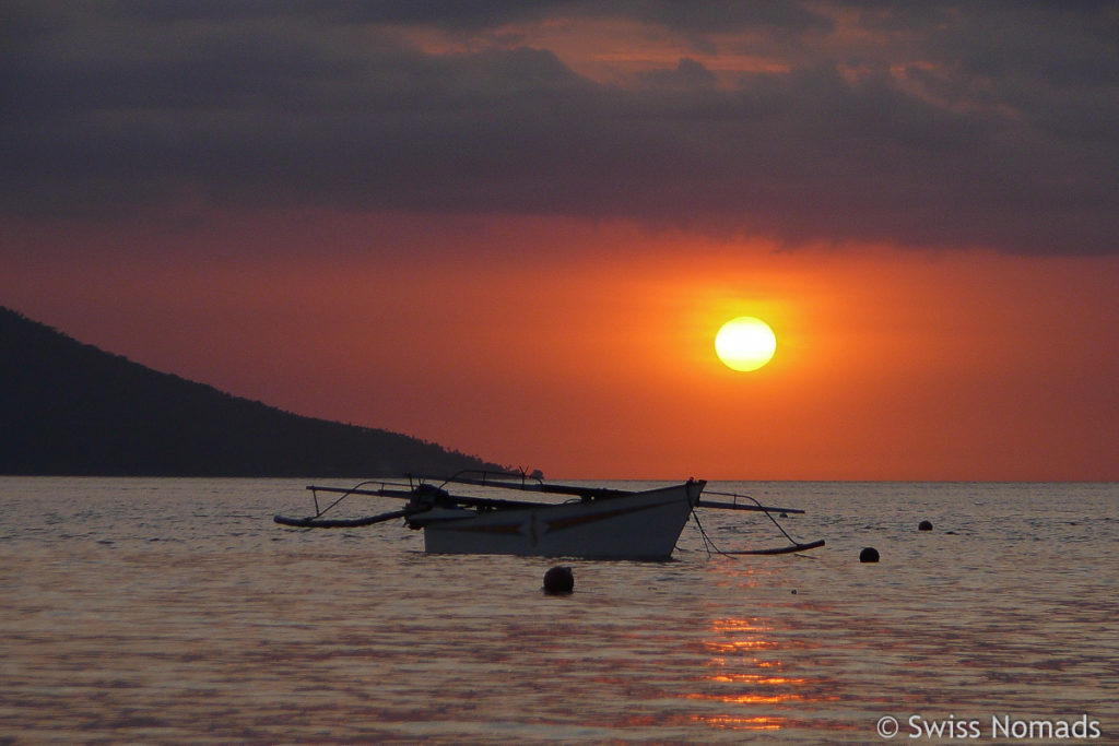 Sonnenuntergang auf Bunaken in Indonesien