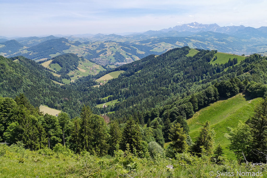 Aussicht vom Gipfel des Schnebelhorns