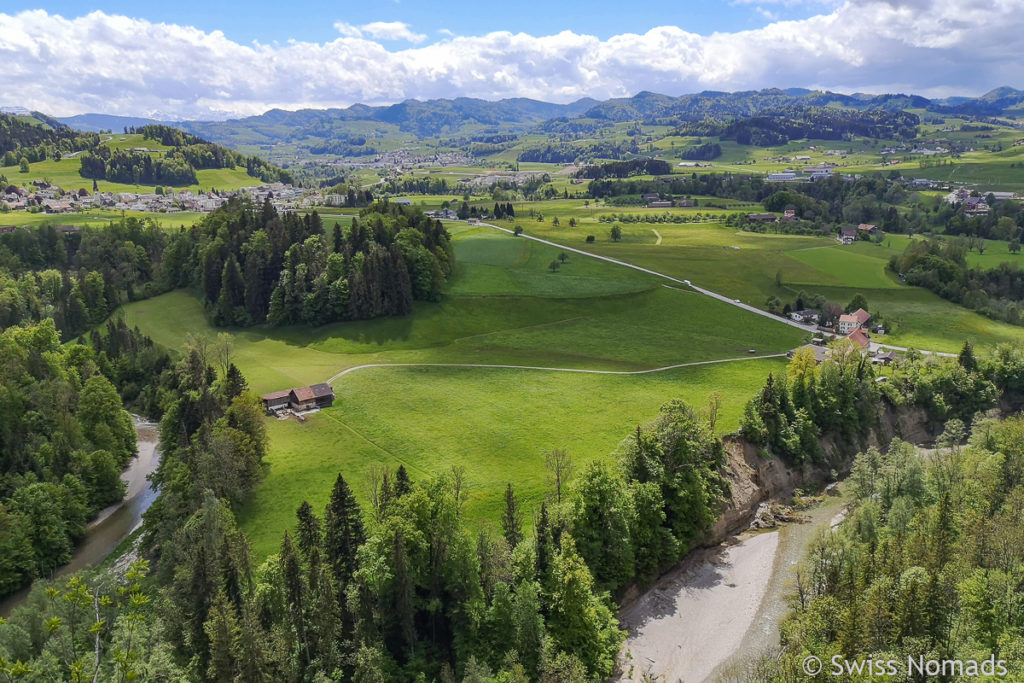 Aussicht bei Steig im Appenzellerland