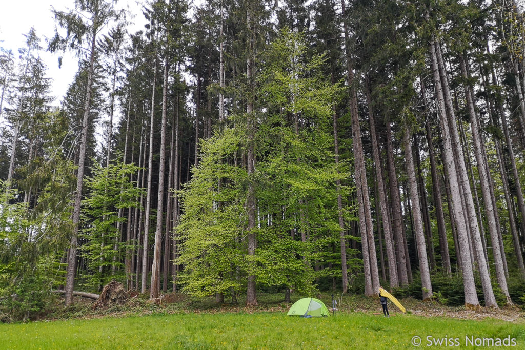Zelten in Hundwil im Appenzellerland
