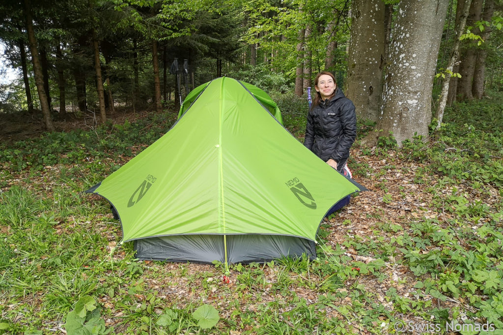 Zelten im Wald