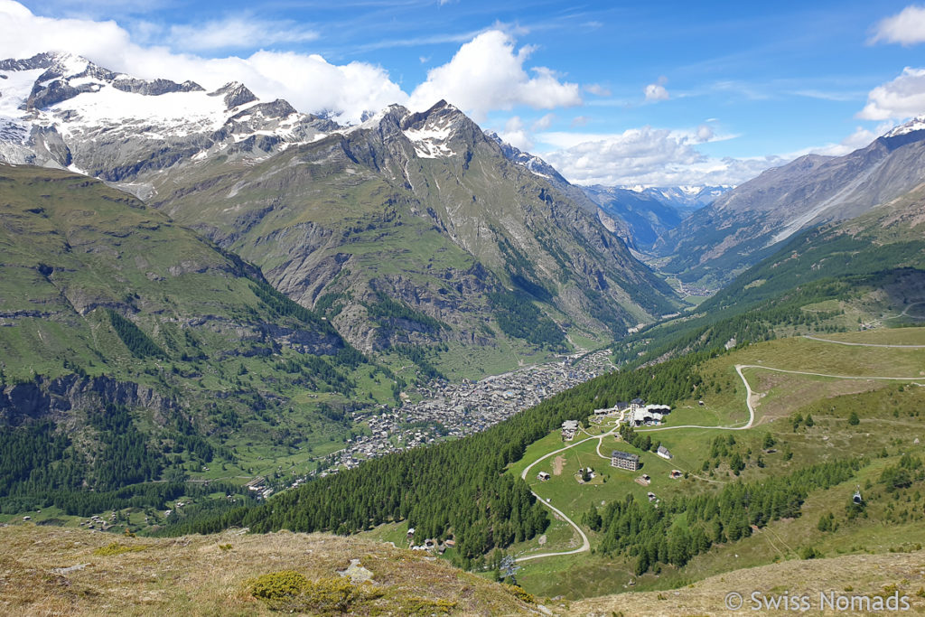 Aussicht auf Zermatt