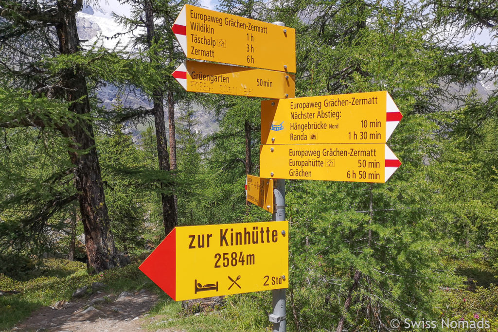 Europaweg von Grächen nach Zermatt