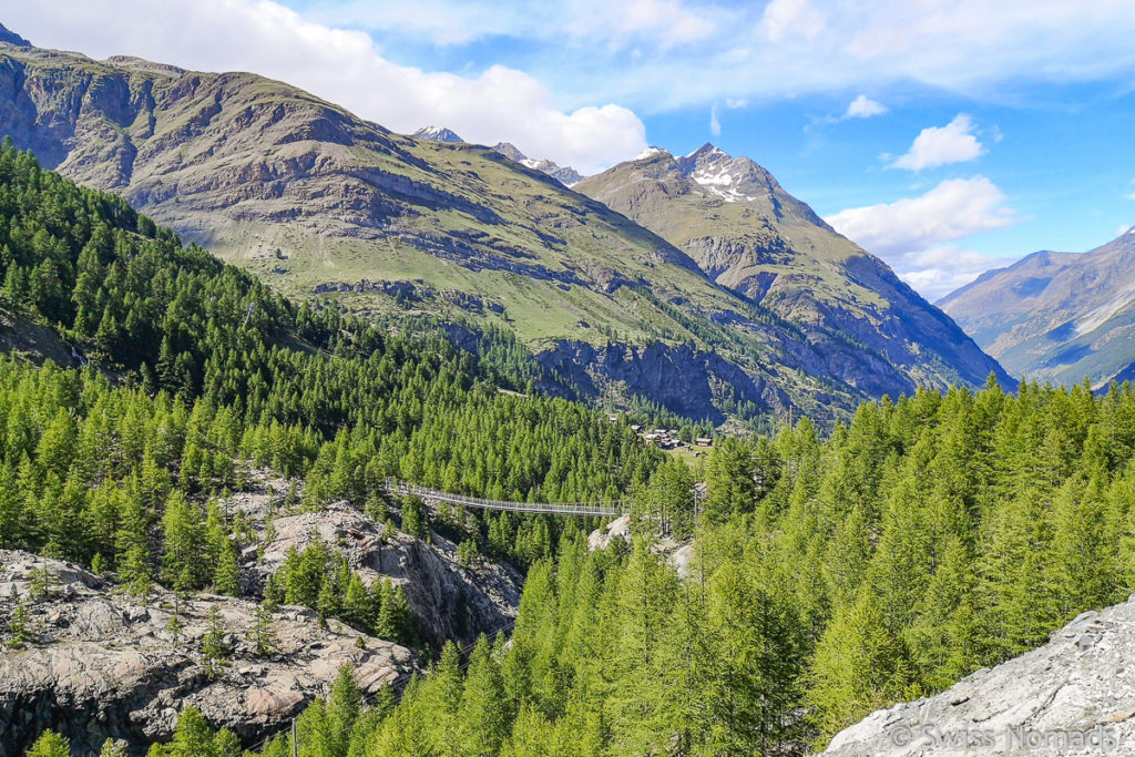 Hängebrücke Furi in Zermatt