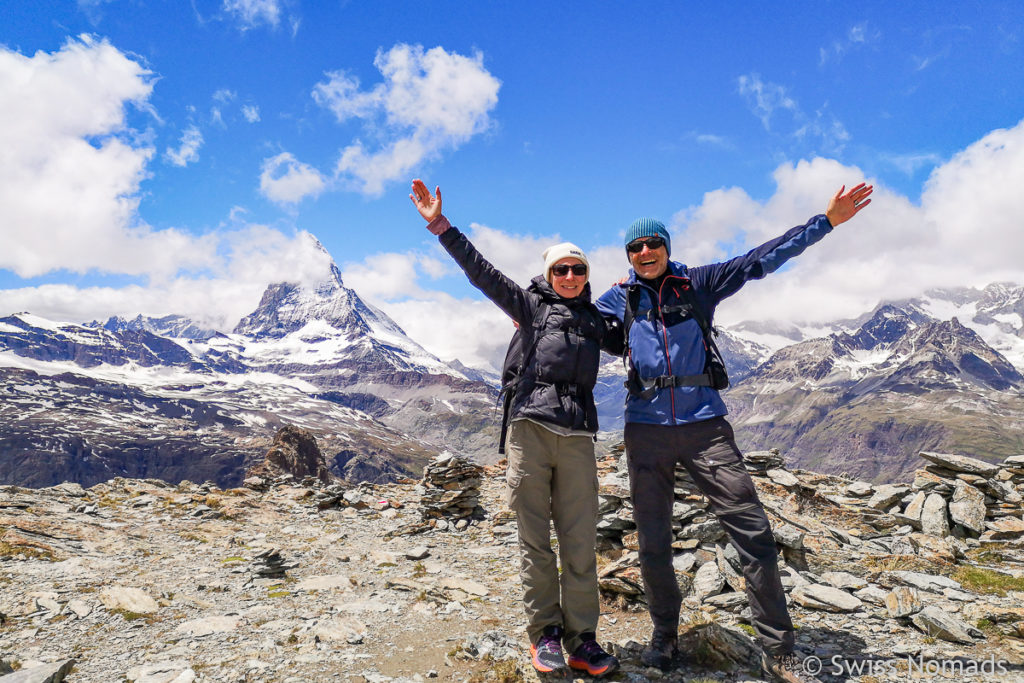 Reni und Marcel mit Matterhorn