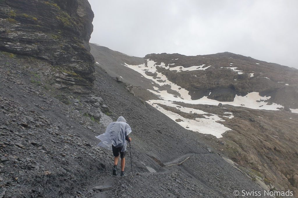 Aufstieg zur Sefinenfurgge auf der Via Alpina