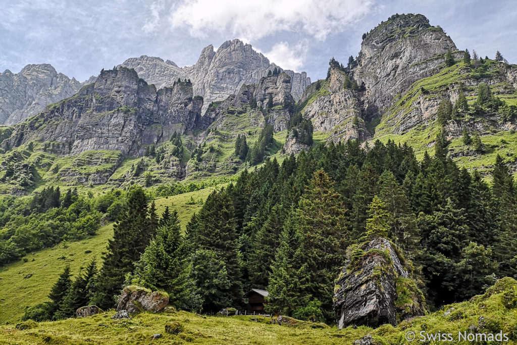 Berge beim Urnerboden auf der Via Alpina