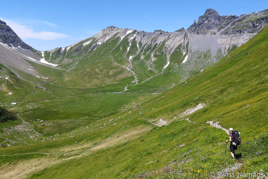 Reni beim Foopass auf der Via Alpina