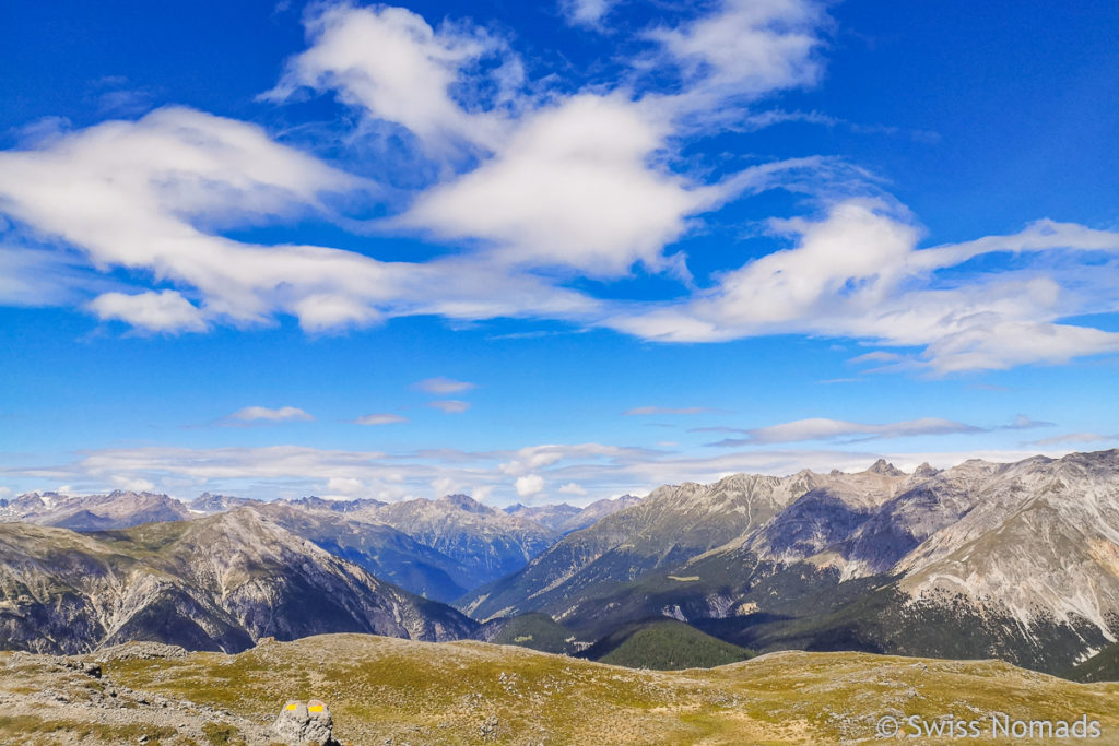 Aussicht vom Munt la Schera im Schweizer Nationalpark