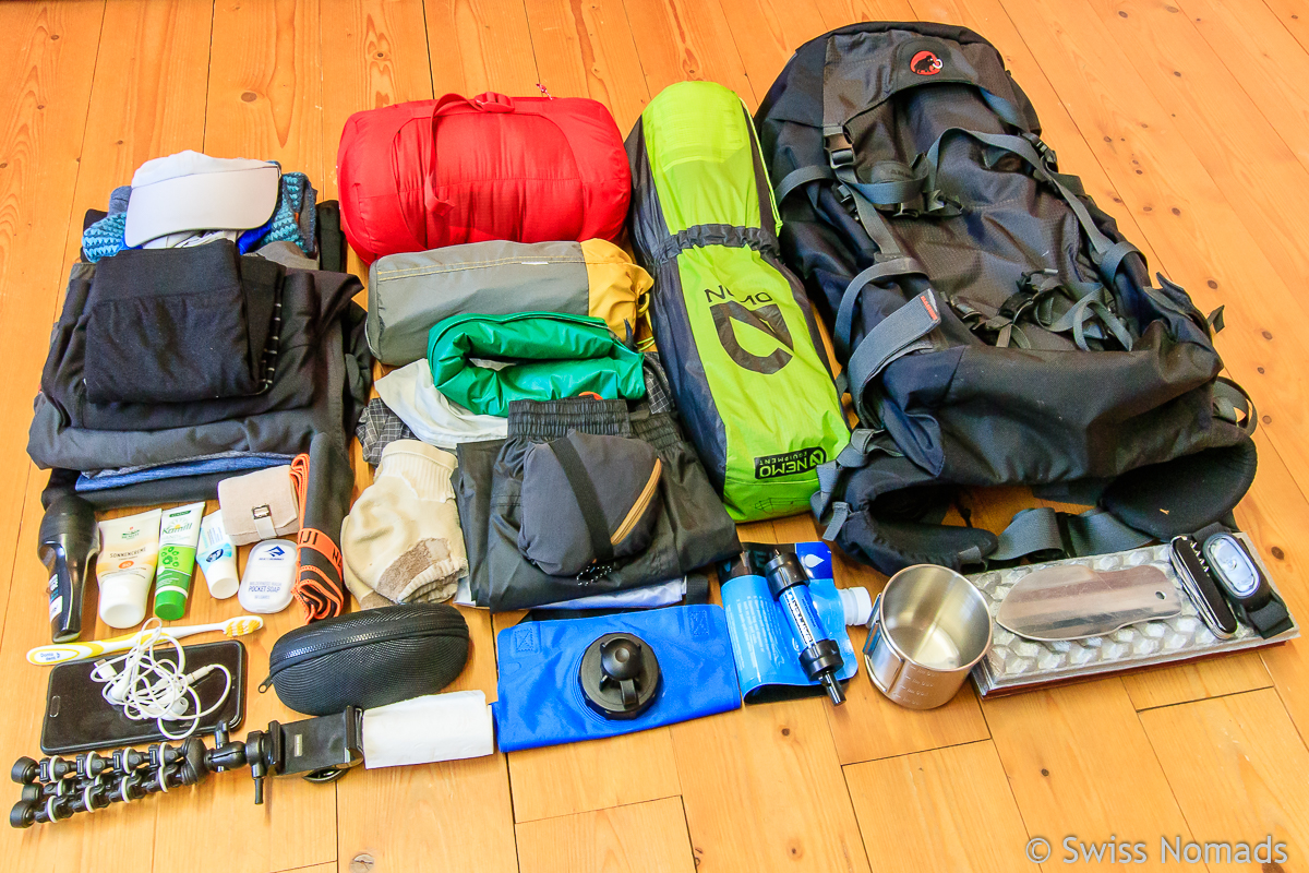 You are currently viewing Packliste für die Via Alpina – Was braucht man für eine Weitwanderung mit Zelt in den Bergen