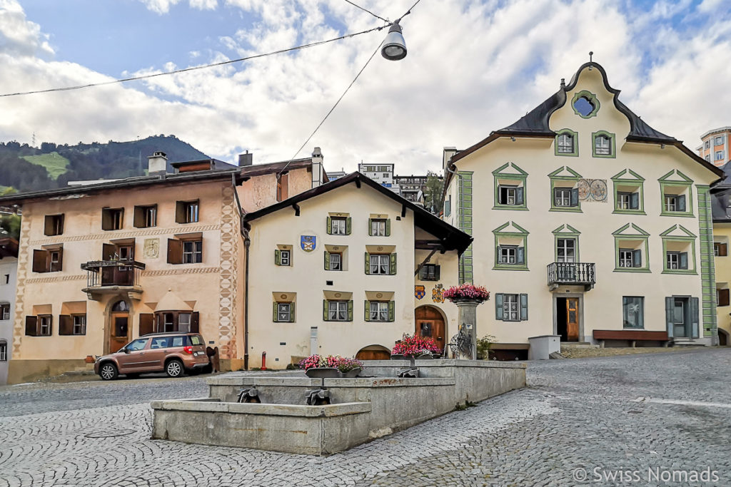 Dorfzentrum Scuol im Engadin
