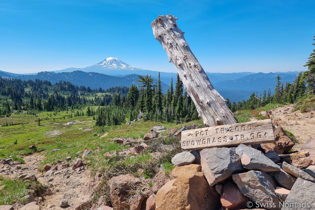 Aussicht auf Mt Adams vom PCT