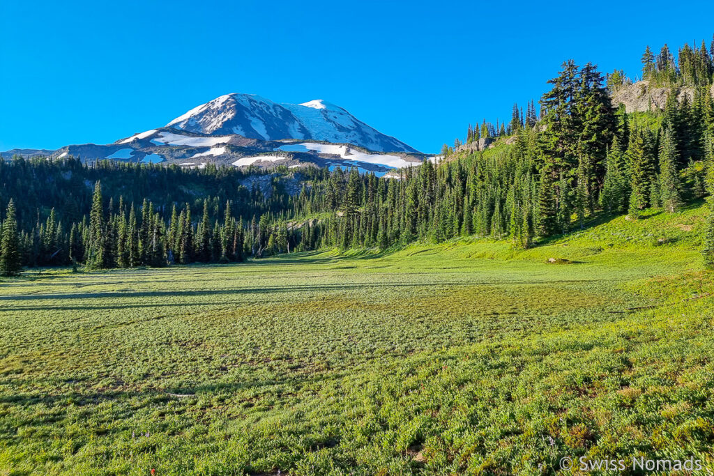 Wandern entlang Mt Adams