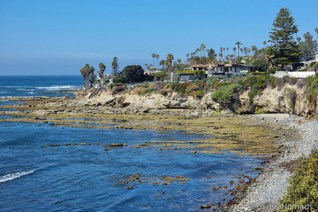 Klippen an der Küste in La Jolla