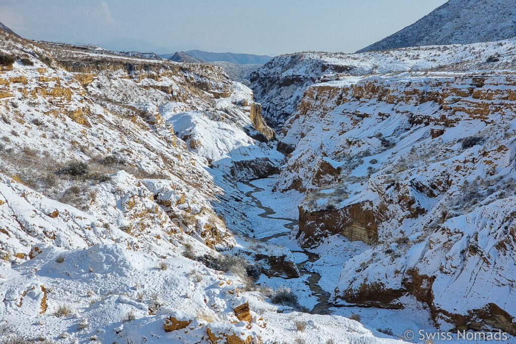 Ocre Canyon im Schnee