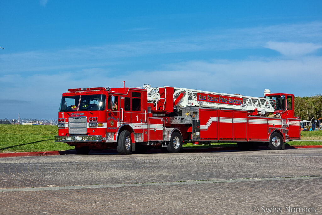 Feuerwehrauto der San Diego Fire Fighters