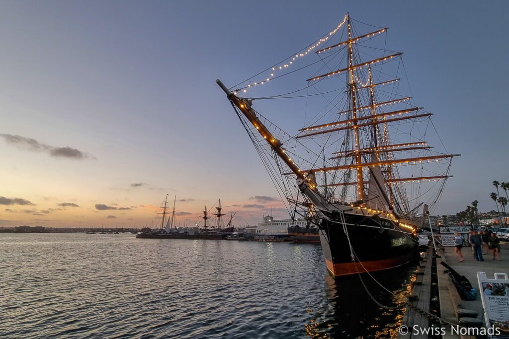 Segelschiff an der Waterfront San Diego Sehenswürdigkeiten