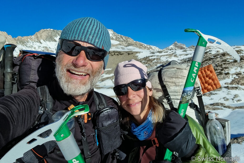 Eispickel auf dem Pacific Crest Trail