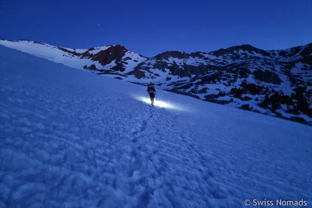 Die Stirnlampe auf dem Pacific Crest Trail