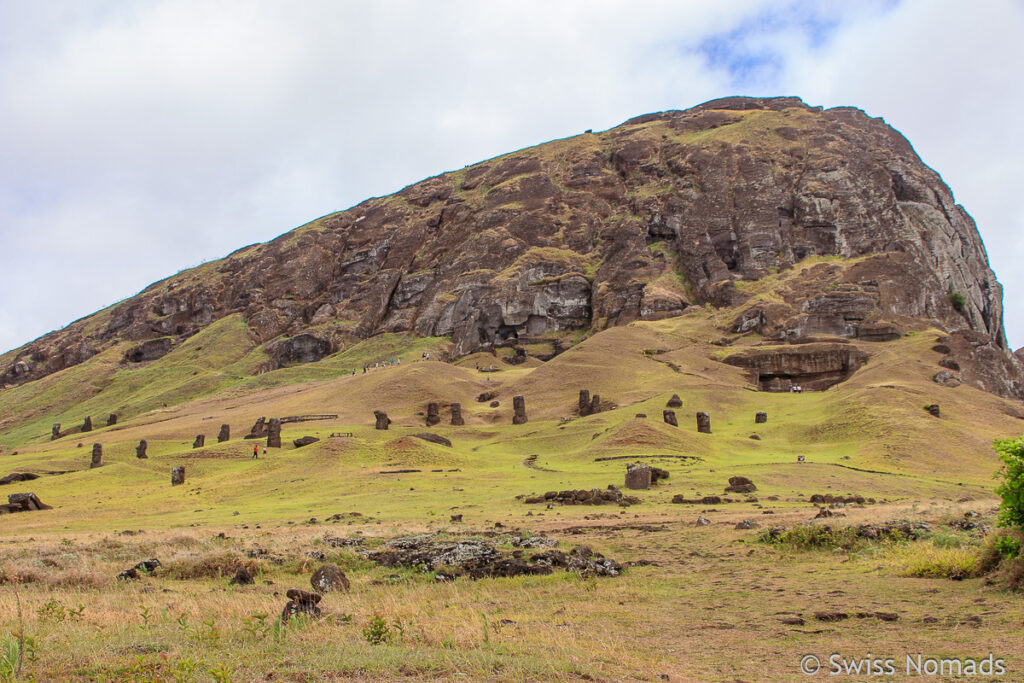 Rano Raraku Moai Fabrik auf der Osterinsel