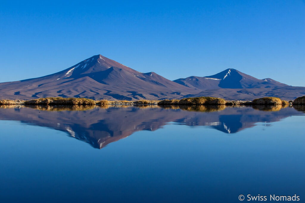 Reflektion im Salar de Pedernales in Chile