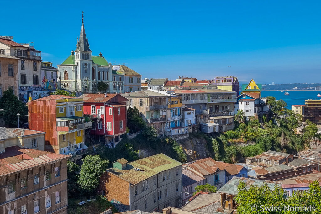 Aussicht auf Valparaiso in Chile