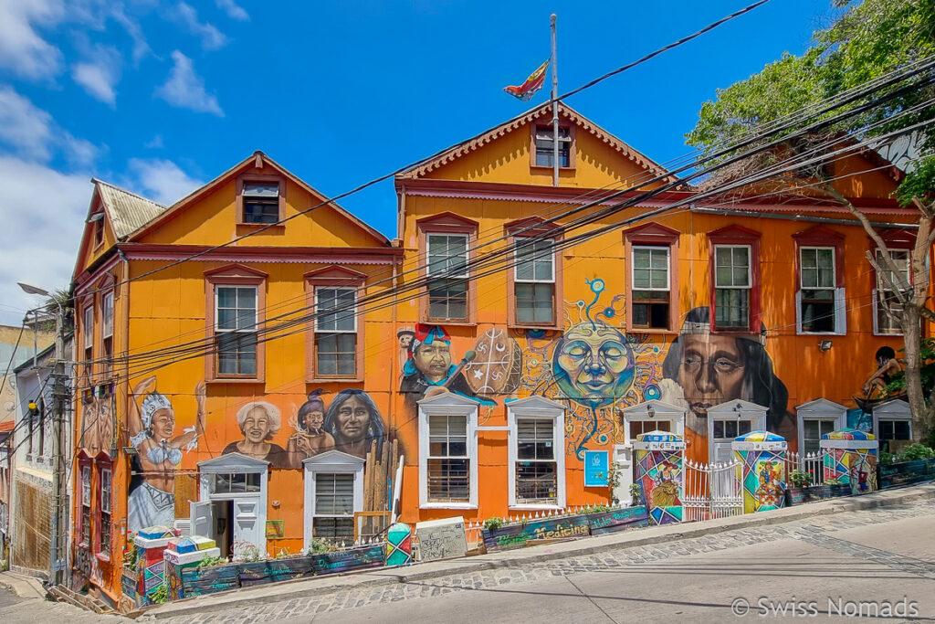 Bunte Häuser in Valparaiso
