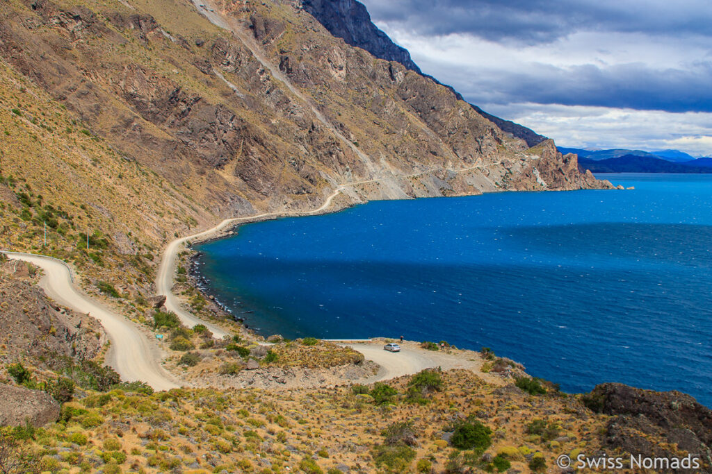 Ruta-265 entlang Lago General Carrera
