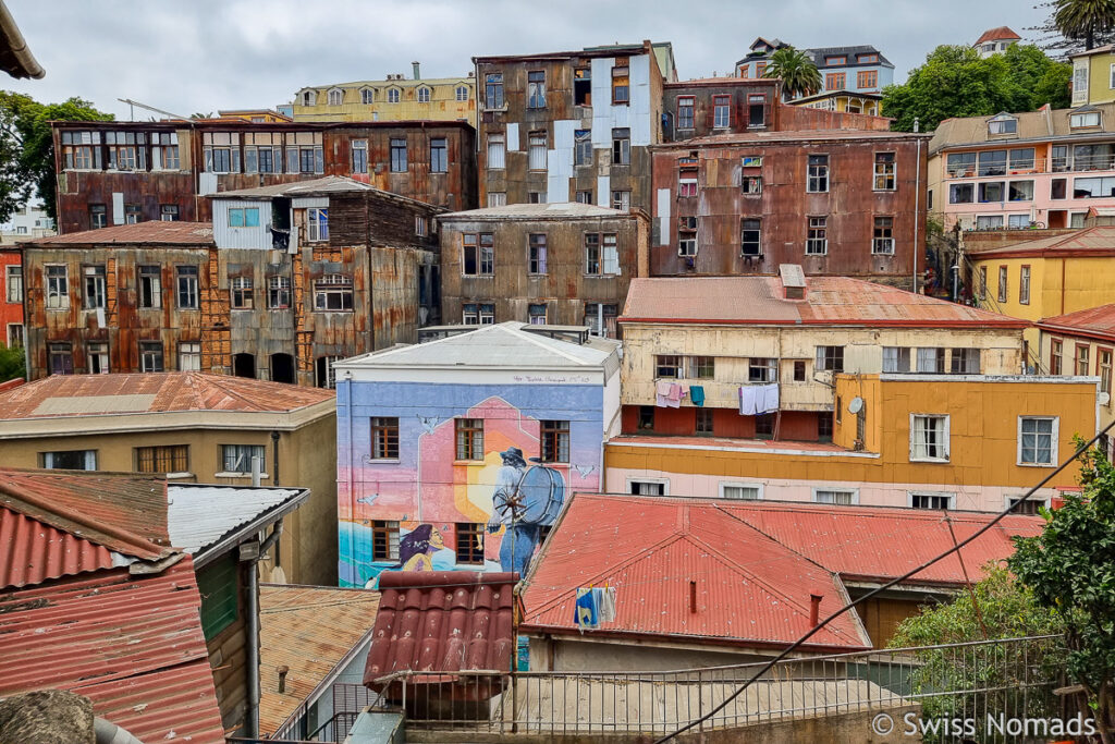 Wohnhäuser in Valparaiso
