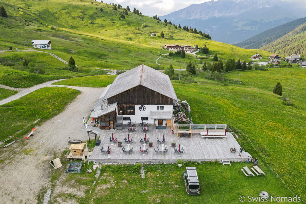 Camping in der Schweiz Muntanela in Radons