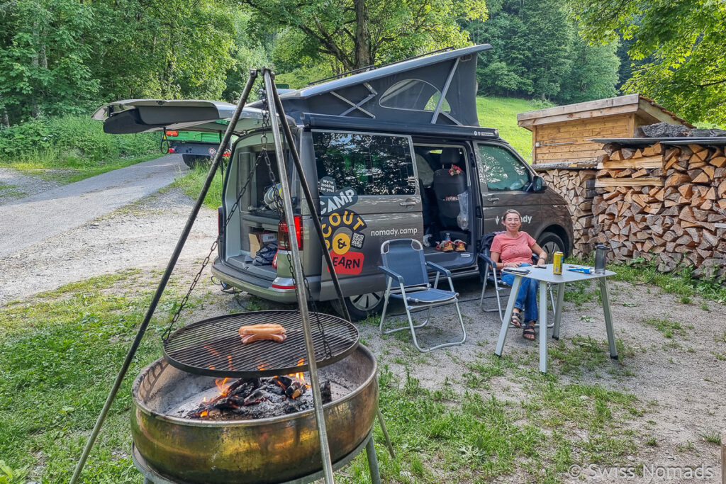 Camping in der Schweiz Padratscha in Serneus